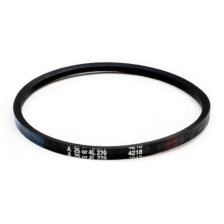 D&D A25/4L270 Classical V-Belt, 27 in Outside Length, 1/2 in Top Width, 1 Ribs A25/4L270